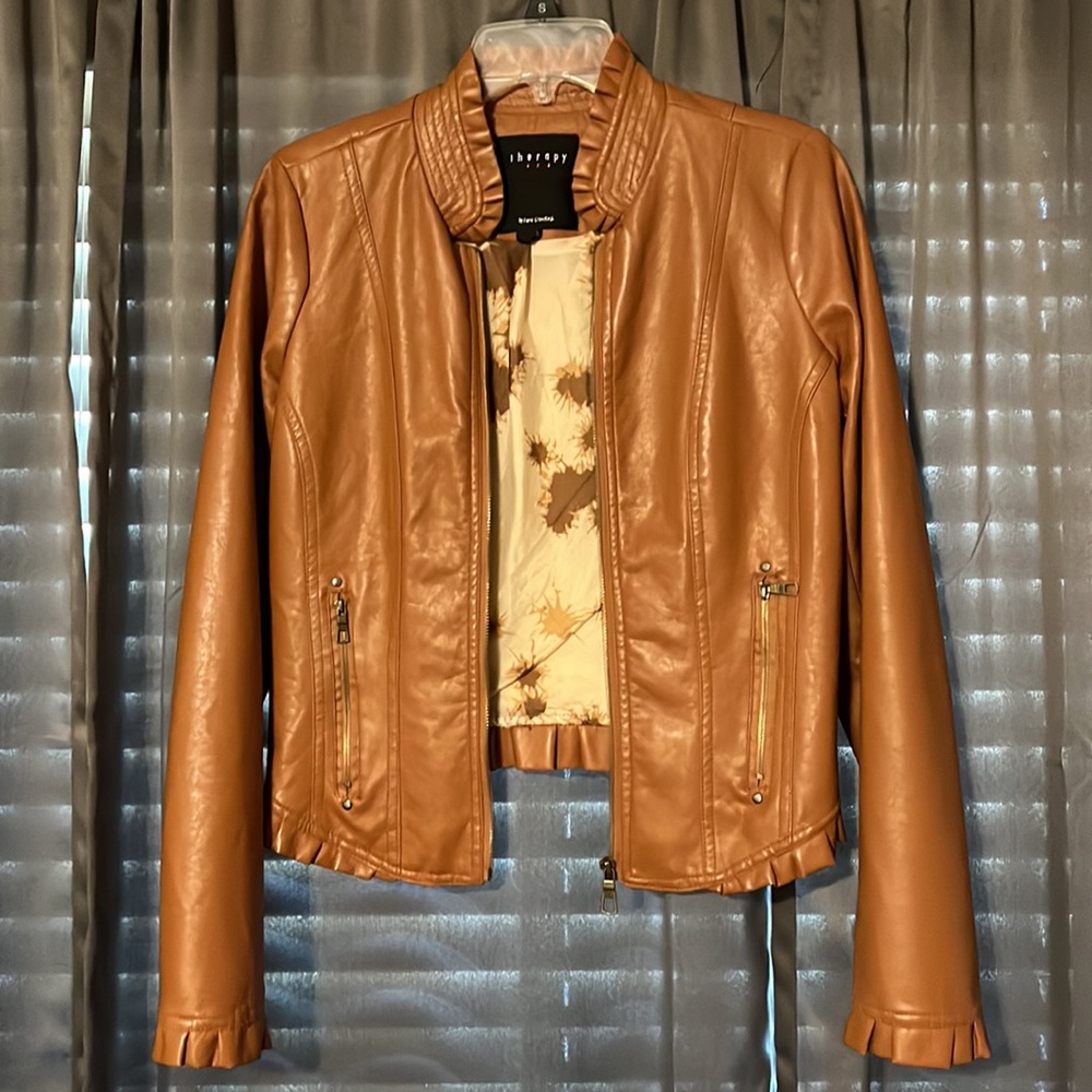 Faux leather jacket